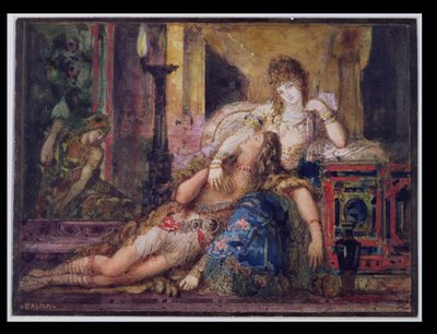 Samson en Delilah door Gustave Moreau